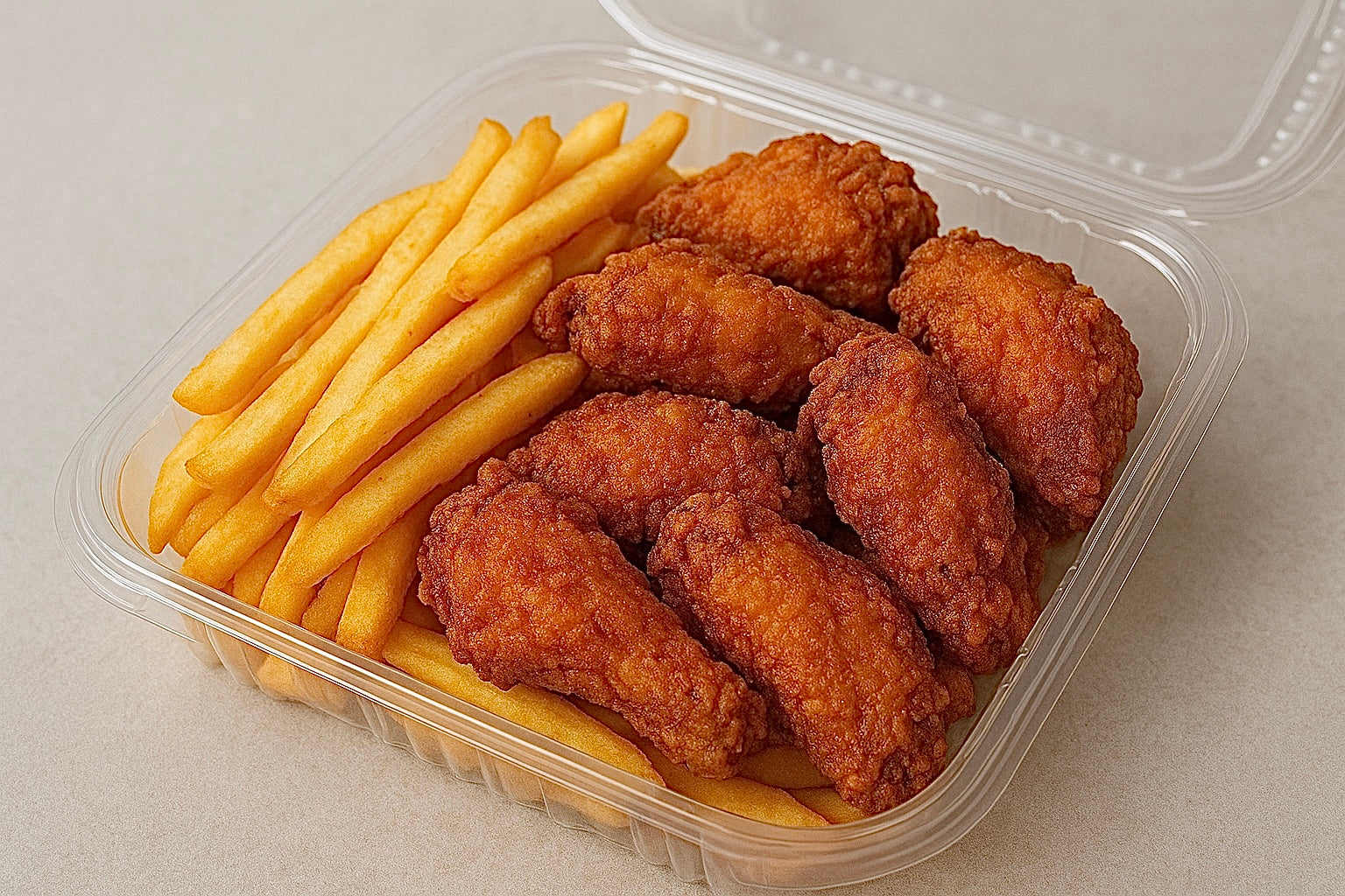 Wings And Fries (5pc))