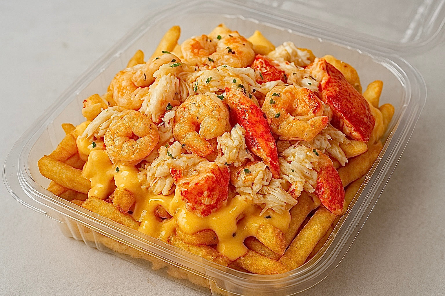 Loaded Seafood Fries